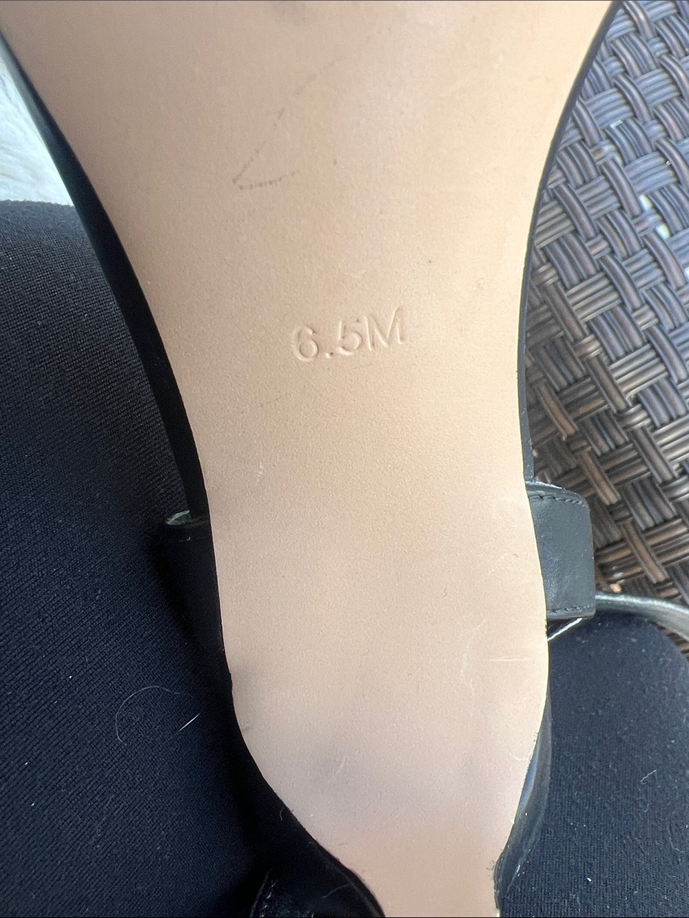 Steve Madden Black Faux Leather Reno Slingback Heels - Picture 9 of 12